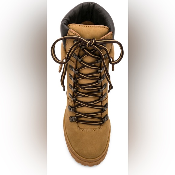 See By Chloe Eileen Lace Up Ankle Platform Hiking Boots Booties Shoes $445 New - Picture 6 of 15